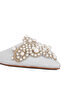 Women Embellished delicate pearl Mules in Silver - 4