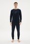 New Season 2026 Crew Neck Stylish Design Men's Pajama Set - 7