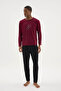 New Season 2026 Crew Neck Stylish Design Men's Pajama Set - 4