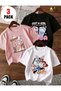 New Season 3-Piece Set Girls' T-Shirt, Multi-Color, 100% Cotton