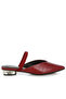 Women Fantasy Heel Croco Mules in Red - 2