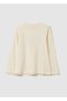 Girls' Regular Fit Beige Pure Cotton T-Shirt With Print - 2