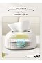 Tissue Box Adjustable Napkin Tissue Holder with Spring Paper Organizer Dispenser Napkin Box - 3