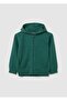 Children'S Sweatshirt In Pure Green Cotton Regular Fit