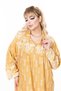 Women's Long Sleeve Plus Size Woven Summer Long Sleeve Dress - 4