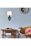 Black Metal Sconce with Tufts E27 Wall Lamp 28X15X52 cm Living Room Lighting - 2