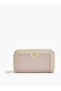 Monogram Print Zip-Around Wallet - H 9 x W 15.5 cms