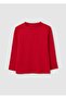 Children'S Pure Cotton Red T-Shirt Regular Fit