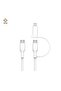 مجموعة 5 قطع - كابل شحن USB-C إلى Type-C بقوة 60 واط (قطعتان في واحد) - 3