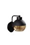 Black Sconce Wall Lamp with Tufts E27 Compatible 14X20X19 cm Living Room Lighting