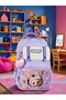 Girl's Primary School Orthopedic Set of 3 Pen Holder Lunch Bag with 3 Compartments Water Bottle - 4