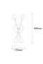 White Metal Sconce with Tufts E27 Wall Lighting 17X8X40 cm Living Room - 6