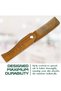 Premium Folding Sandal Wood Comb - Fine Tooth Design for Beard, Mustache, and Hair - Portable, Stylish & Gentle for All Hair Types - 6