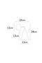 Silver Glass Sconce Wall Lamp E27 Compatible 13X24X28 cm Living Room Lighting - 4