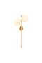 Fazli 10410 Shiny Gold Metal Sconce Wall Lamp E14 Compatible 32X27X72 cm Living Room Lighting