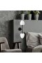 Black Sconce Wall Lamp with Tufts E14 Compatible 23X12X56 cm Bedroom and Living Room Lighting - 2