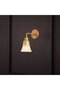 Gold Glass Sconce E27 Wall Lamp 13X24X28 cm Bedroom and Living Room Lighting - 2