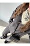 Yani Slit Ribbed Knitwear Set Anthracite - 5