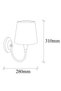 Stylish Distressed Metal Sconce E27 Wall Lamp 16x28x31 cm Bedroom and Living Room Lighting - 6