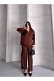 Polo Yaka Corded Fabric Bottom-Top Knitwear Set - 6