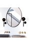 Glossy Black Sconce Wall Lamp E14 Compatible 15X20X40 cm Living Room Bedroom Lighting