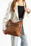 Women's Quality Suede Lined Detailed Pocketed 1St Layer. Class Workmanship Casual Shoulder and Arm Bag 736
