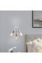 Bright Chrome Metal Sconce Wall Lamp E27 Compatible 22X12X28 cm Living Room Bedroom - 2