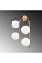Shiny Gold Metal Sconce Wall Lamp E14 Compatible 40X26X62 cm Living Room Lighting - 5