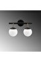 Black Sconce Wall Lamp with Tufts E27 Compatible 41X20X28 cm Bedroom and Living Room Lighting - 3