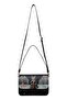 Women's Vegan Leather Black Handbag - Paws on Taksim Design - 3