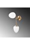 Modern Antique Glass Sconce Wall Lamp E14 Compatible 12X35X46 cm Living Room Lighting - 4