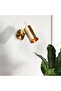 Shiny Gold Metal Sconce E27 Wall Lamp 9X22X23 cm Living Room and Kitchen Lighting - 2