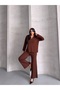 Polo Yaka Corded Fabric Bottom-Top Knitwear Set - 5