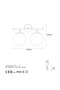 Black Metal Sconce Wall Lamp with Fuzz E14 Compatible 36X16X24 cm Bedroom and Living Room - 6