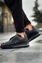 Yg299 Sollıevos Men's Casual Lace-Up Leather Sports Sneaker Shoes Cst - Black - 2