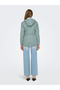 Women's Hooded Canvas Parka Blue Jacket - 15319876 - 2