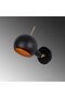 Black Metal Sconce with Fuzz E14 Socket 15X23X25 cm Bedroom Wall Lamp - 5