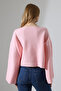 Women's Scarf V-Neck Soft Spanish Sleeve Knitwear Sweater - 4