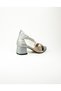 038 Silver Girl's Evening Dress Shoes - 4