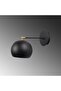 Black Metal Sconce with Tufts E27 Wall Lamp 15X28X21 cm Living Room Lighting - 4