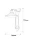 Stylish Tufted Black Sconce Wall Lamp E27 Compatible 28X34X53 cm Bedroom and Living Room - 4
