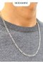 Figaro Stainless Steel Chain Necklace Silver Color 4mm - 2