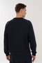 Regular Men's Crew Neck Navy Blue Sweatshirt - 5