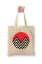 Black Lodge Twin Peaks White Tote Bag Long Handle Shopping Bag Beach Bag