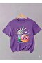 Children's Donut Printed Crew Neck Cotton Tshirt - 2
