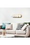 Modern Glass 5-Piece Sconce in Shiny Gold, E14 Compatible for Bedroom and Living Room - 3
