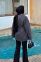 Gold Buttoned Coat Anthracite - 4