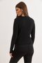 Women's Black Side Button Detailed Corded Fabric Knitwear Sweater Kzk-19001117 - 5
