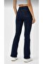 Nora Women's Stretch Fabric Navy Blue Spanish Jeans Trousers - 7