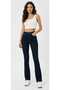 Nora Women's Stretch Fabric Navy Blue Spanish Jeans Trousers
